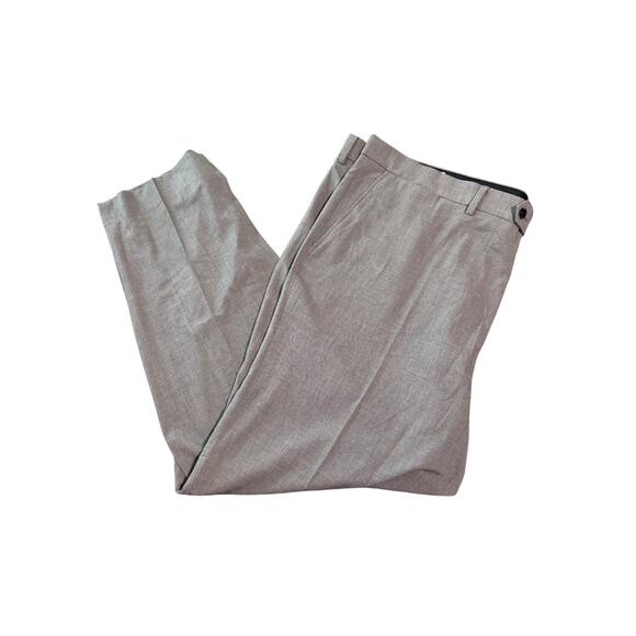 NWT‎ Nautica MENS Light GRAY FLAT FRONT SUIT DRESS PANTS SIZE 47W 52R Pockets - Picture 1 of 6